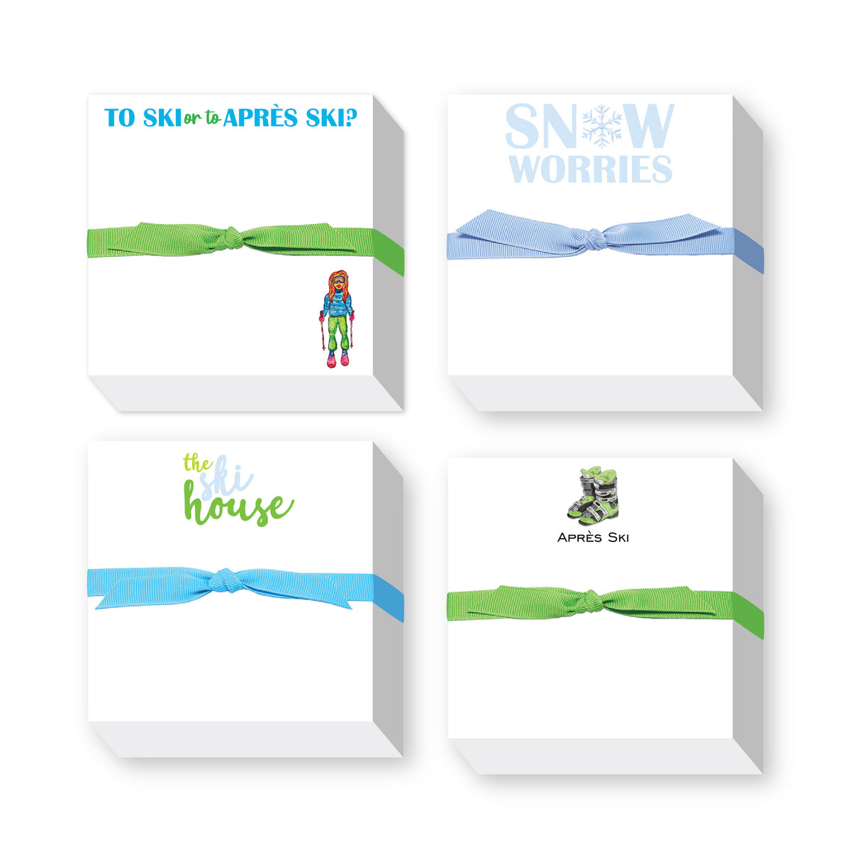 SKIING CHUBBIE NOTEPAD