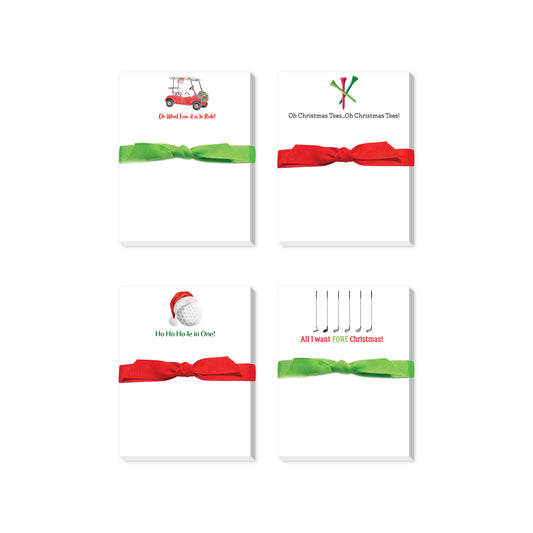 HOLIDAY GOLF MINI NOTEPAD