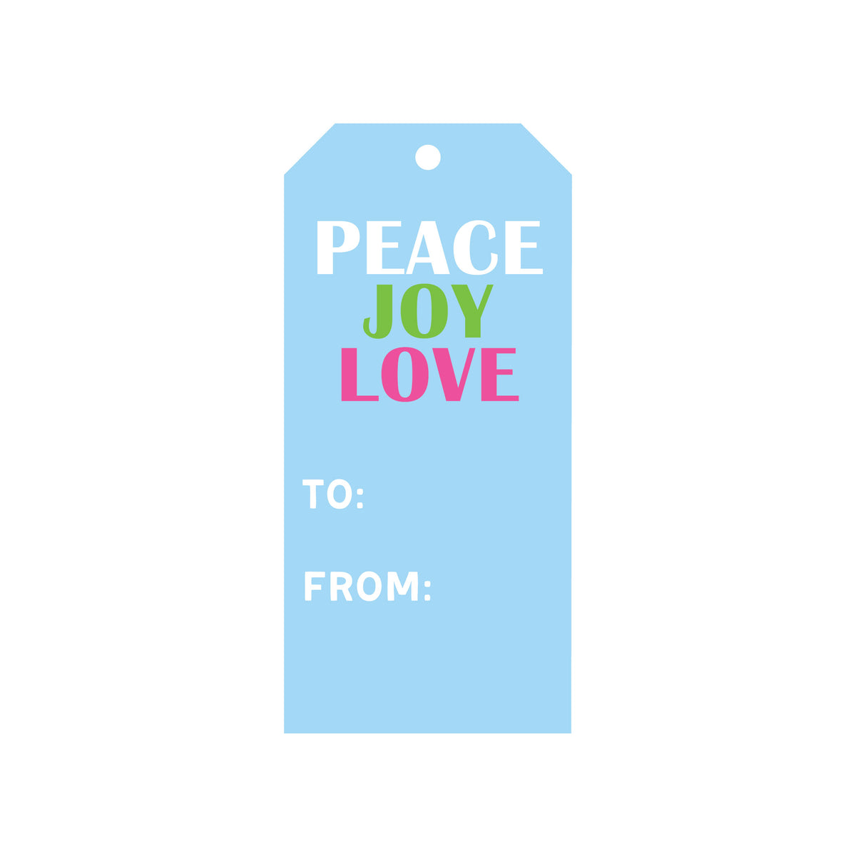 COLORFUL HOLIDAY GIFT TAGS