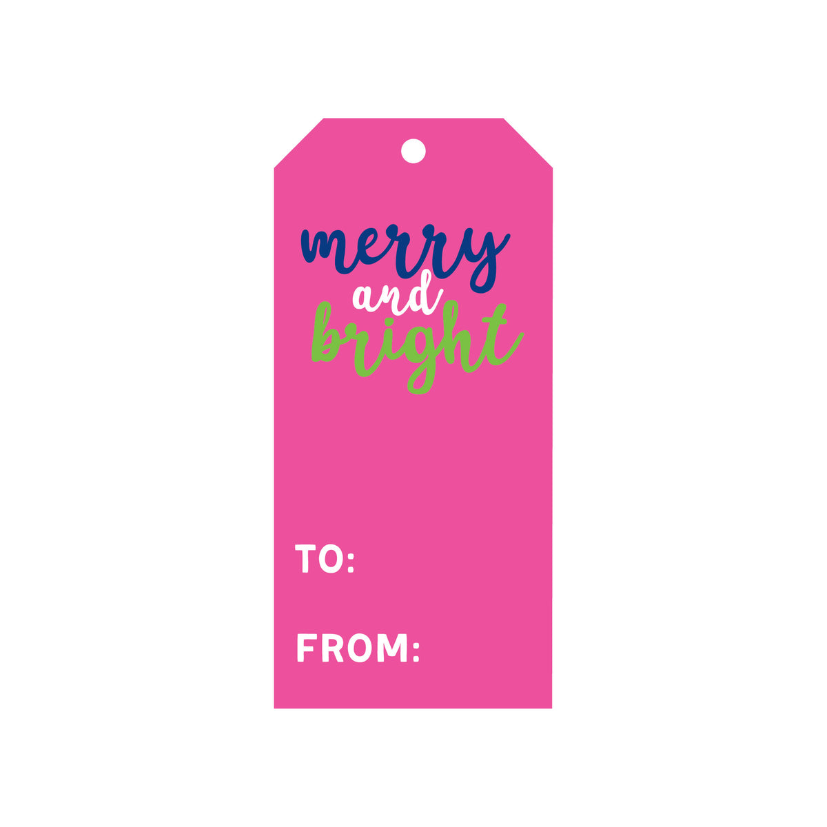 COLORFUL HOLIDAY GIFT TAGS