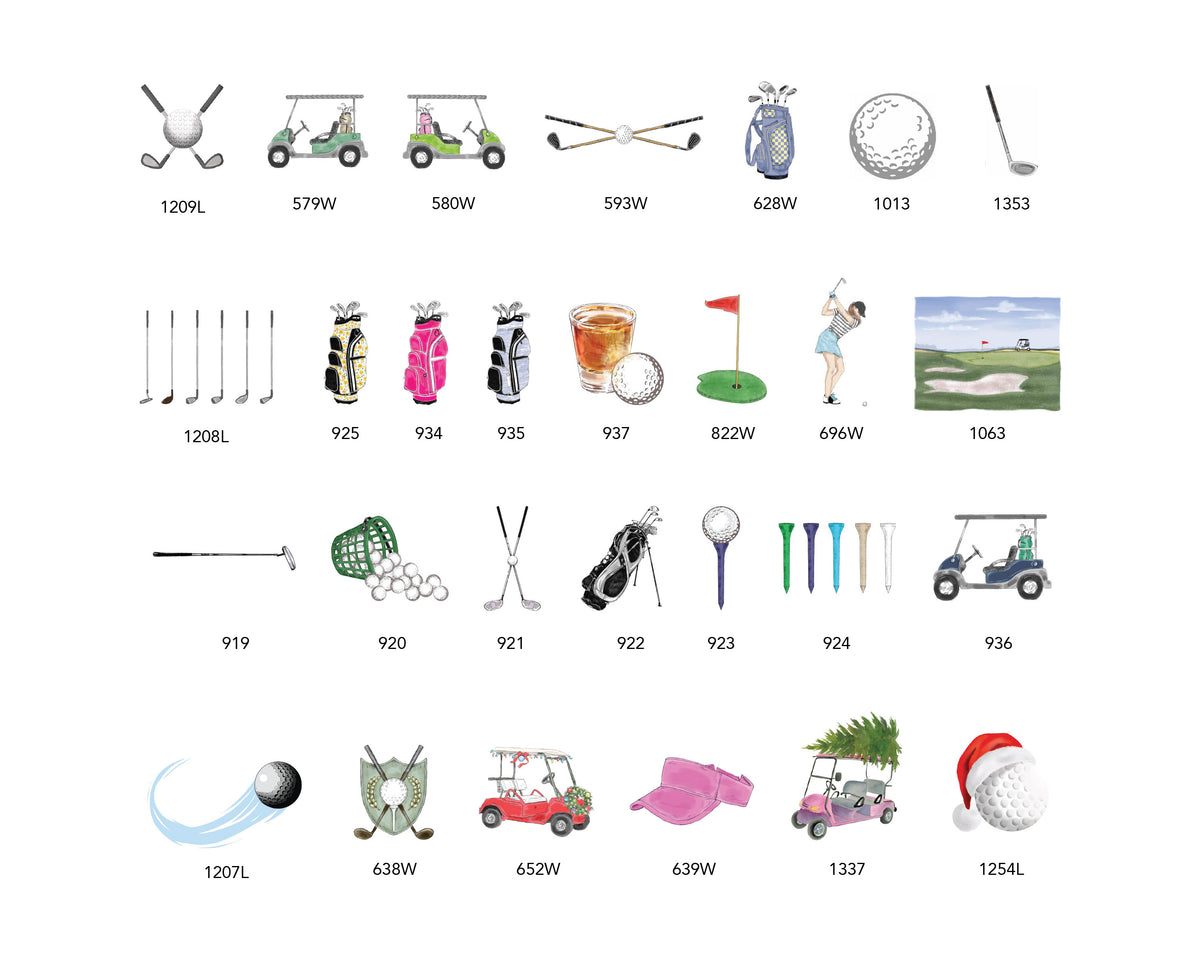 PICK YOUR PERSONALITY GOLF DOODLE NOTEPADS