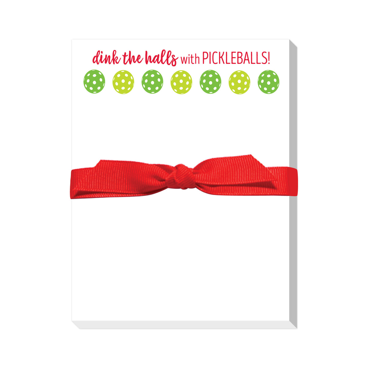 HOLIDAY PICKLEBALL MINI NOTEPAD
