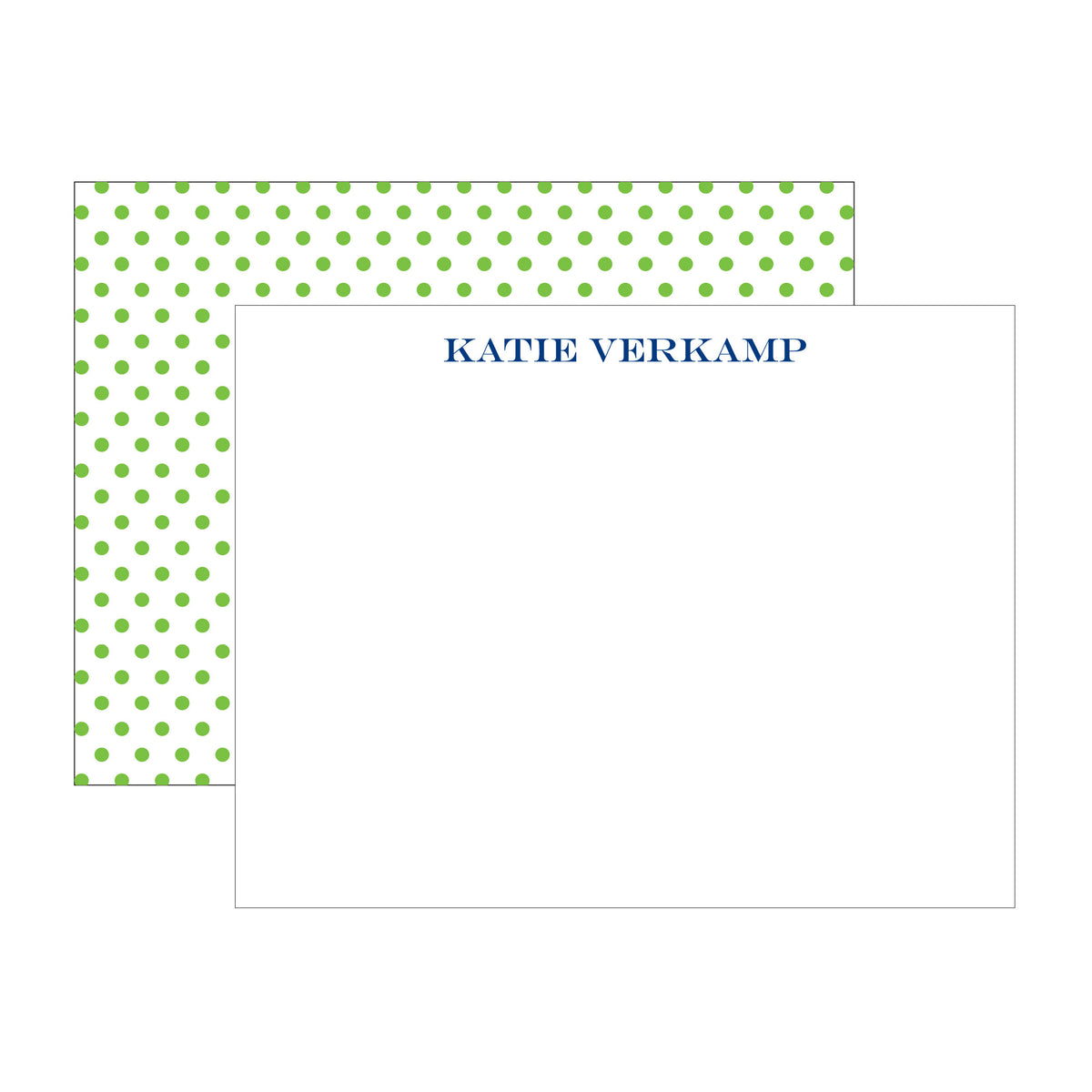 SMALL DOTS DOUBLE-SIDED PERSONALIZED FLAT NOTES