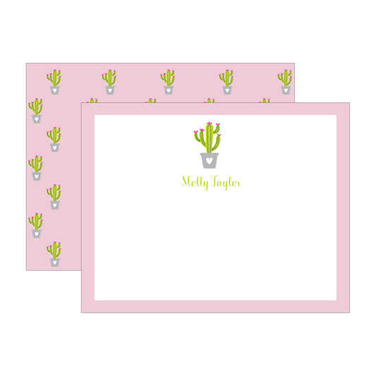 CACTUS DOUBLE-SIDED PERSONALIZED FLAT NOTES (Copy)