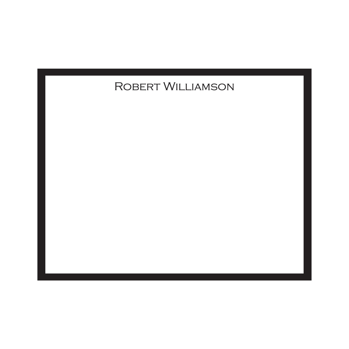 COLOR BORDER PERSONALIZED FLAT NOTES