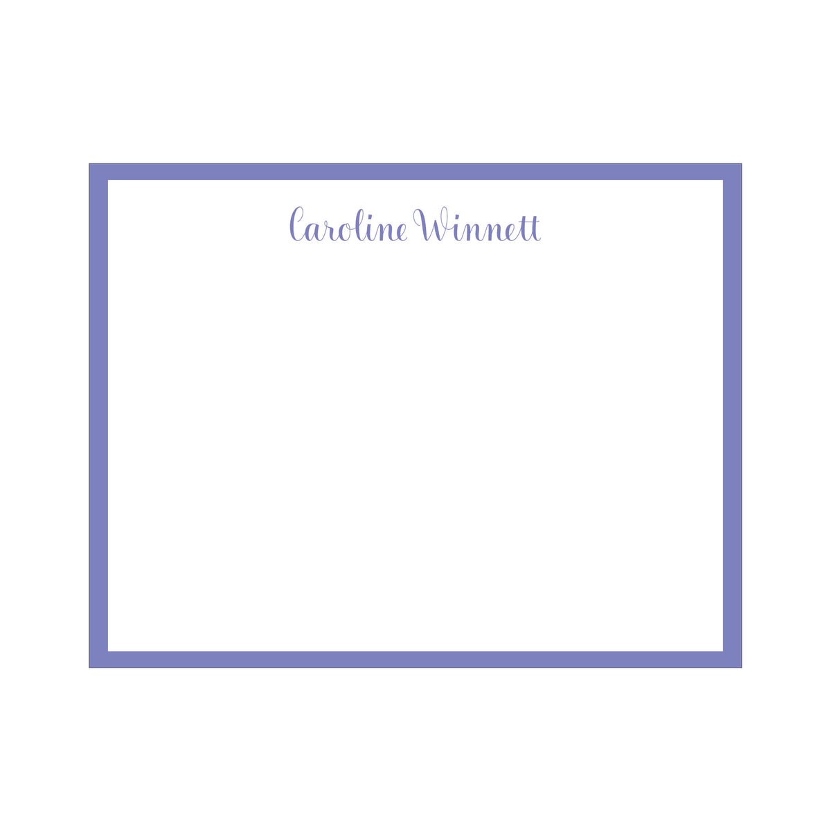 COLOR BORDER PERSONALIZED FLAT NOTES