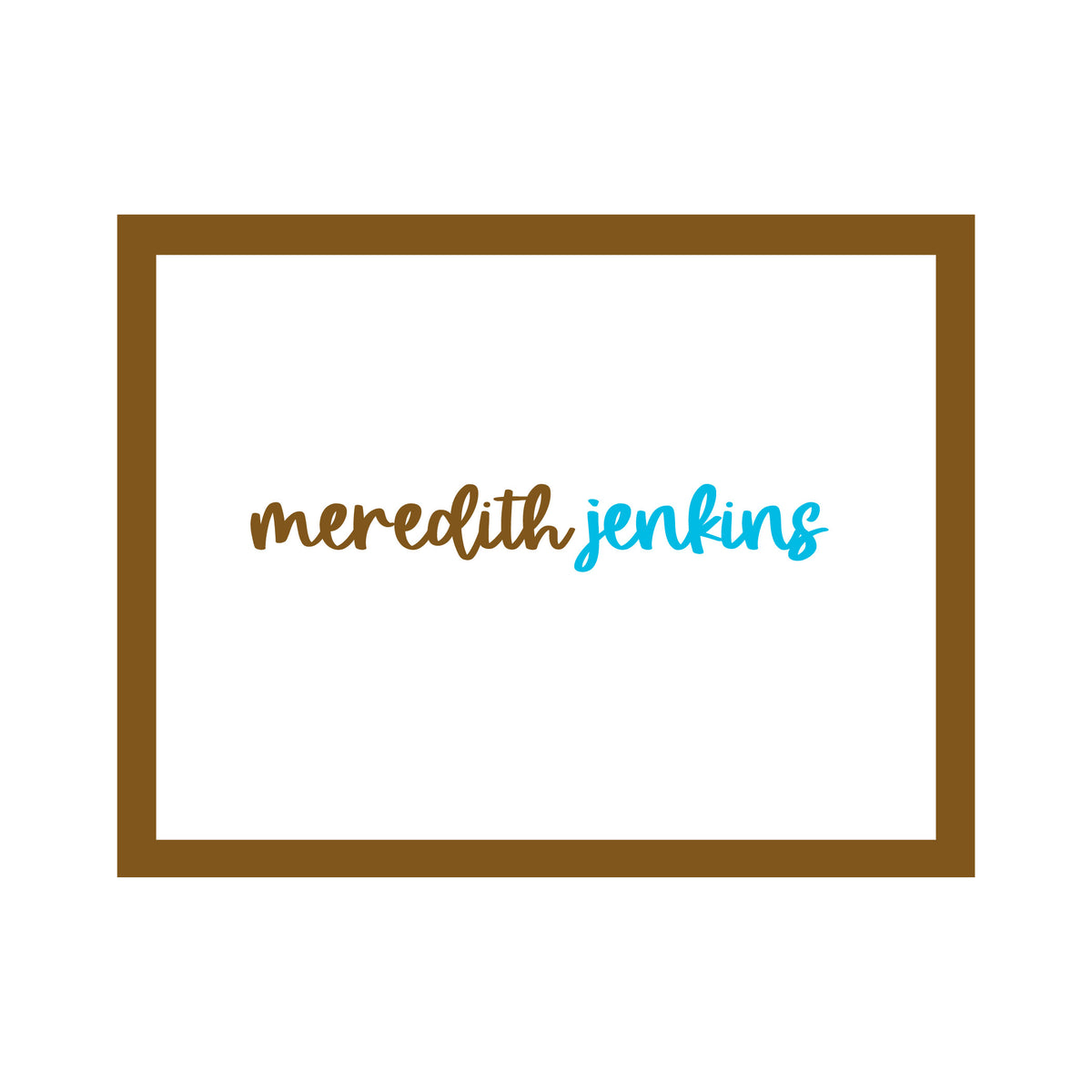 COLOR BORDER PERSONALIZED FOLDOVER NOTES