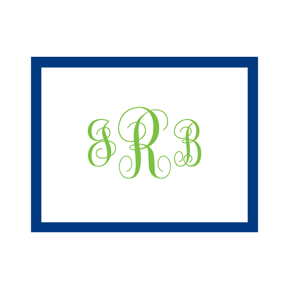 COLOR BORDER PERSONALIZED FOLDOVER NOTES