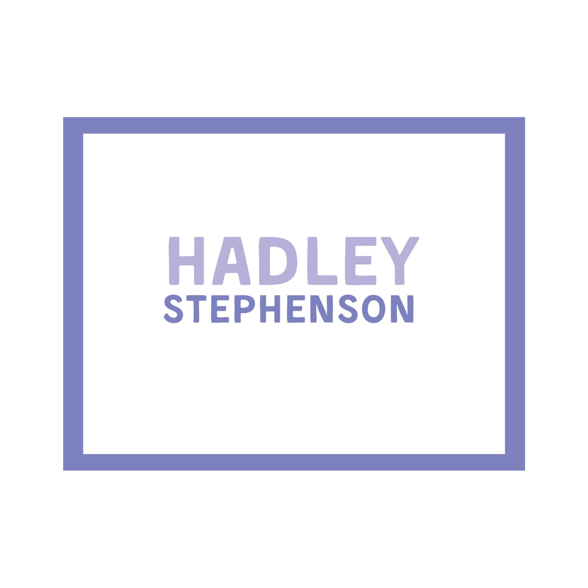 COLOR BORDER PERSONALIZED FOLDOVER NOTES