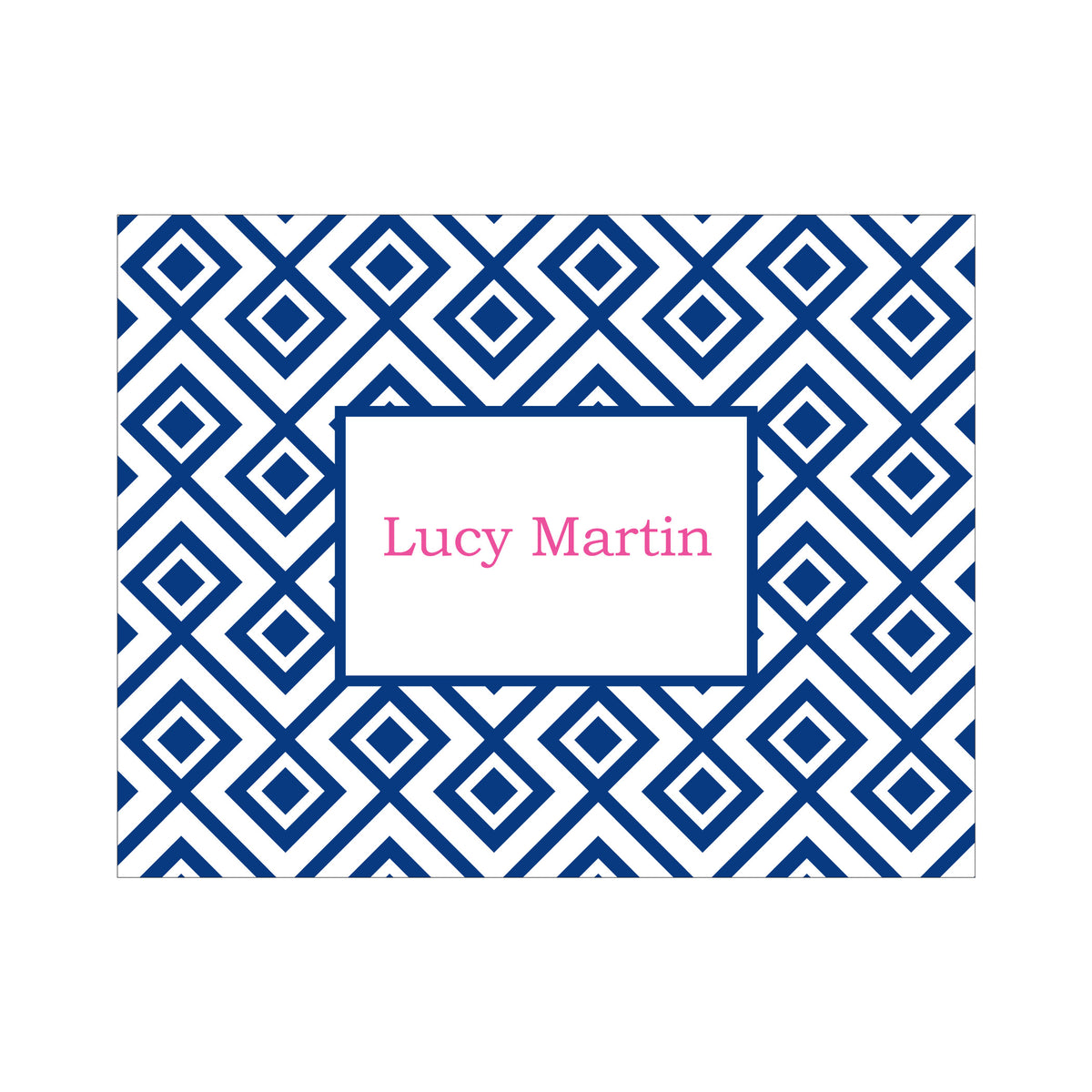 GEOMETRIC PERSONALIZED FOLDOVER NOTES