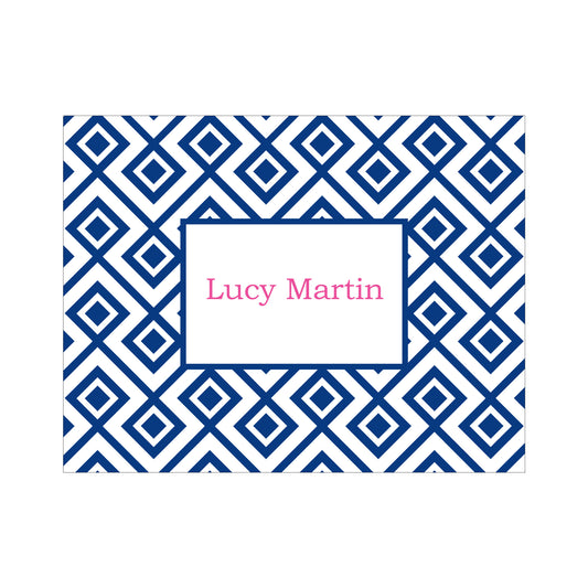 GEOMETRIC PERSONALIZED FOLDOVER NOTES
