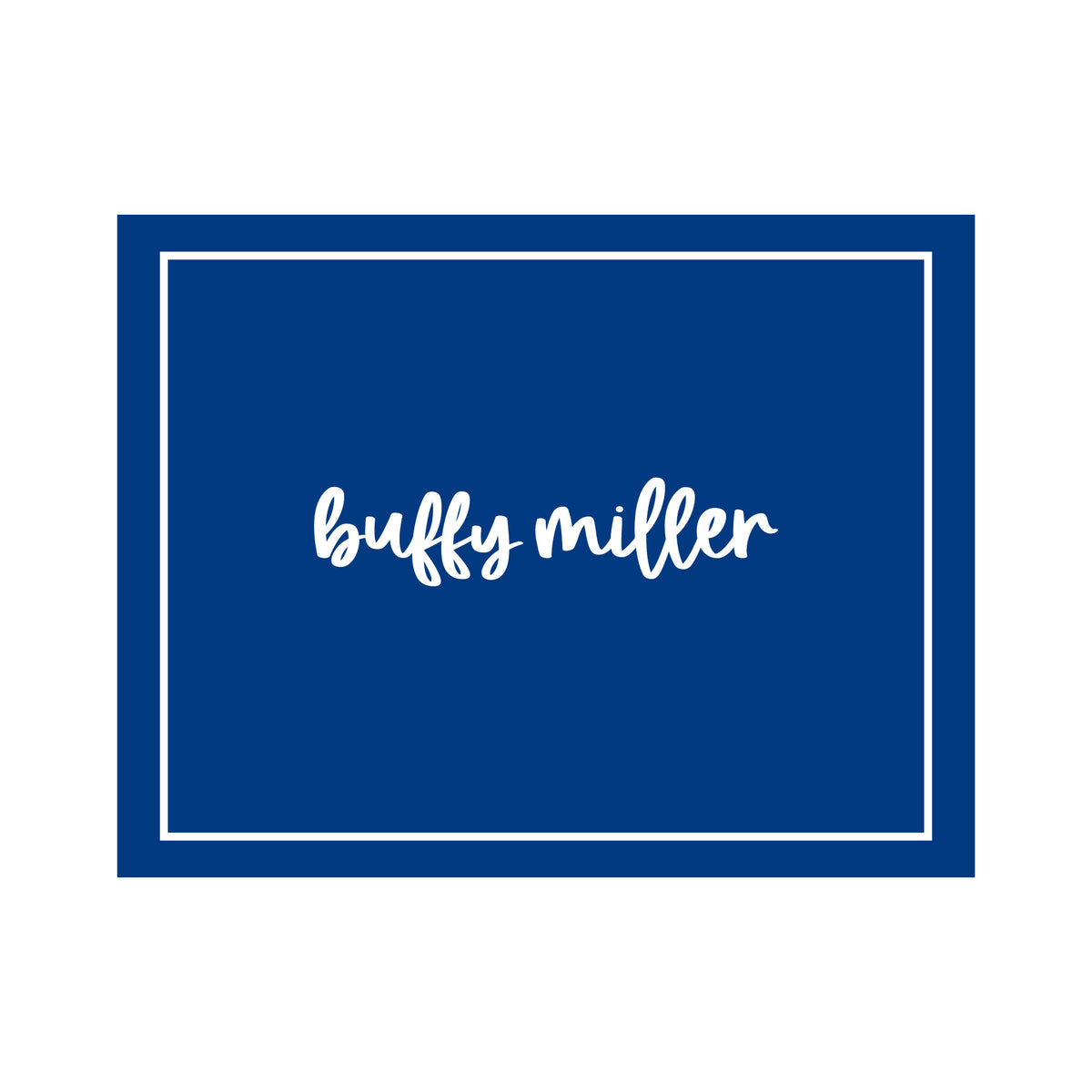 WHITE BORDER PERSONALIZED FOLDOVER NOTES