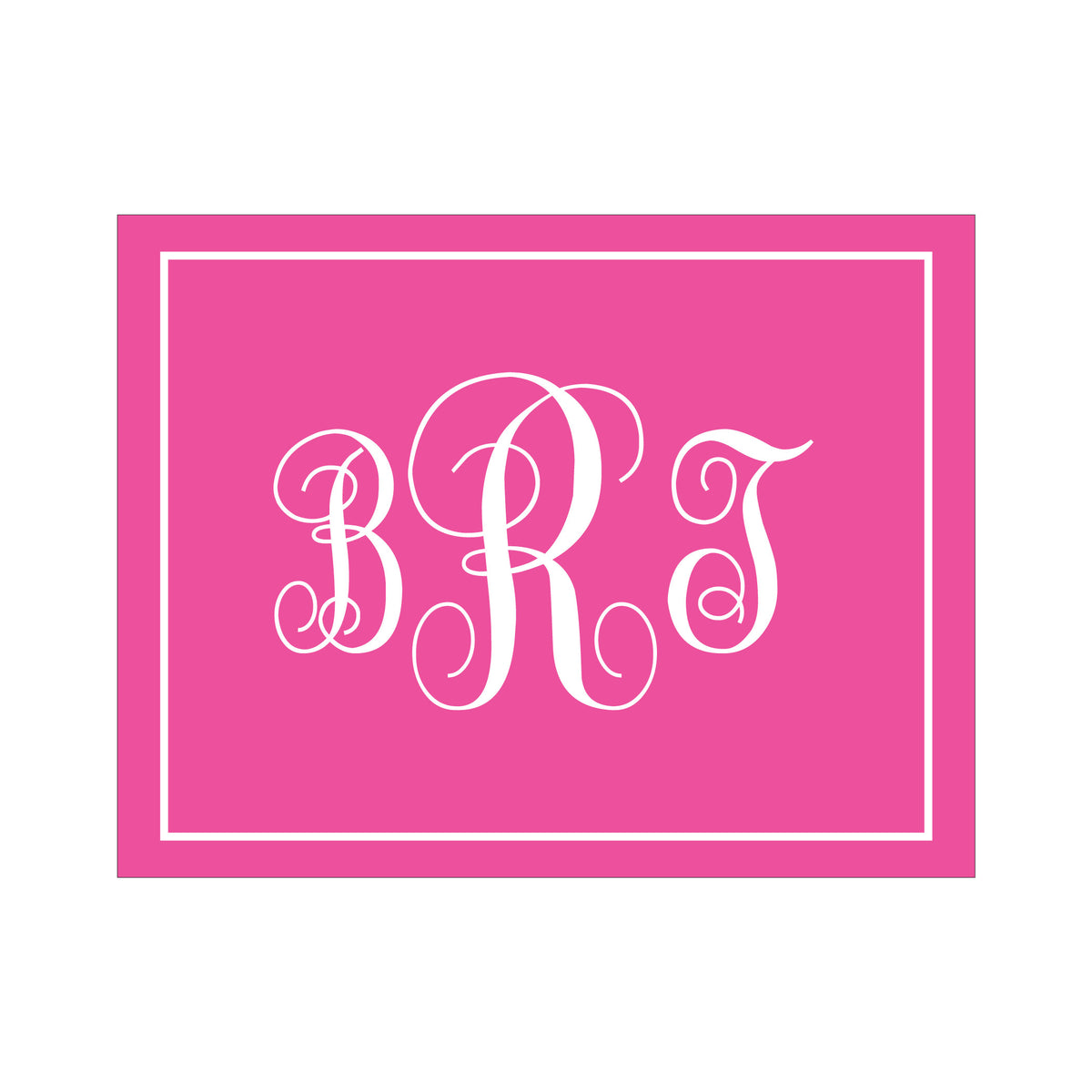 WHITE BORDER PERSONALIZED FOLDOVER NOTES