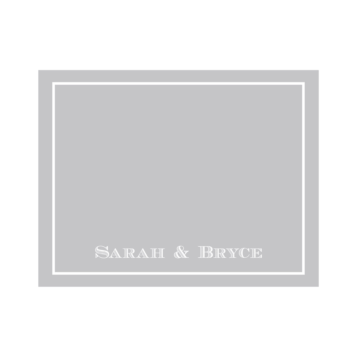 WHITE BORDER PERSONALIZED FOLDOVER NOTES