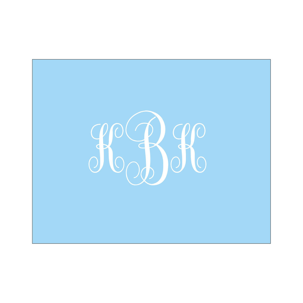 SOLID COLOR PERSONALIZED FOLDOVER NOTES
