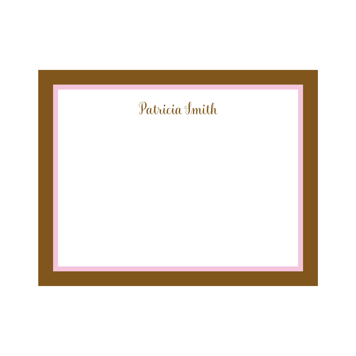 PERSONALIZED DOUBLE BORDER FLAT NOTES