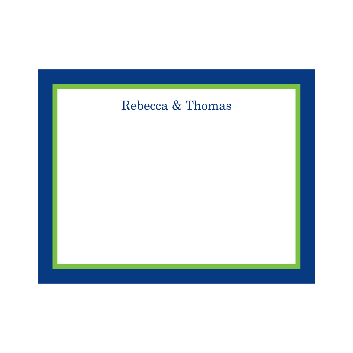PERSONALIZED DOUBLE BORDER FLAT NOTES