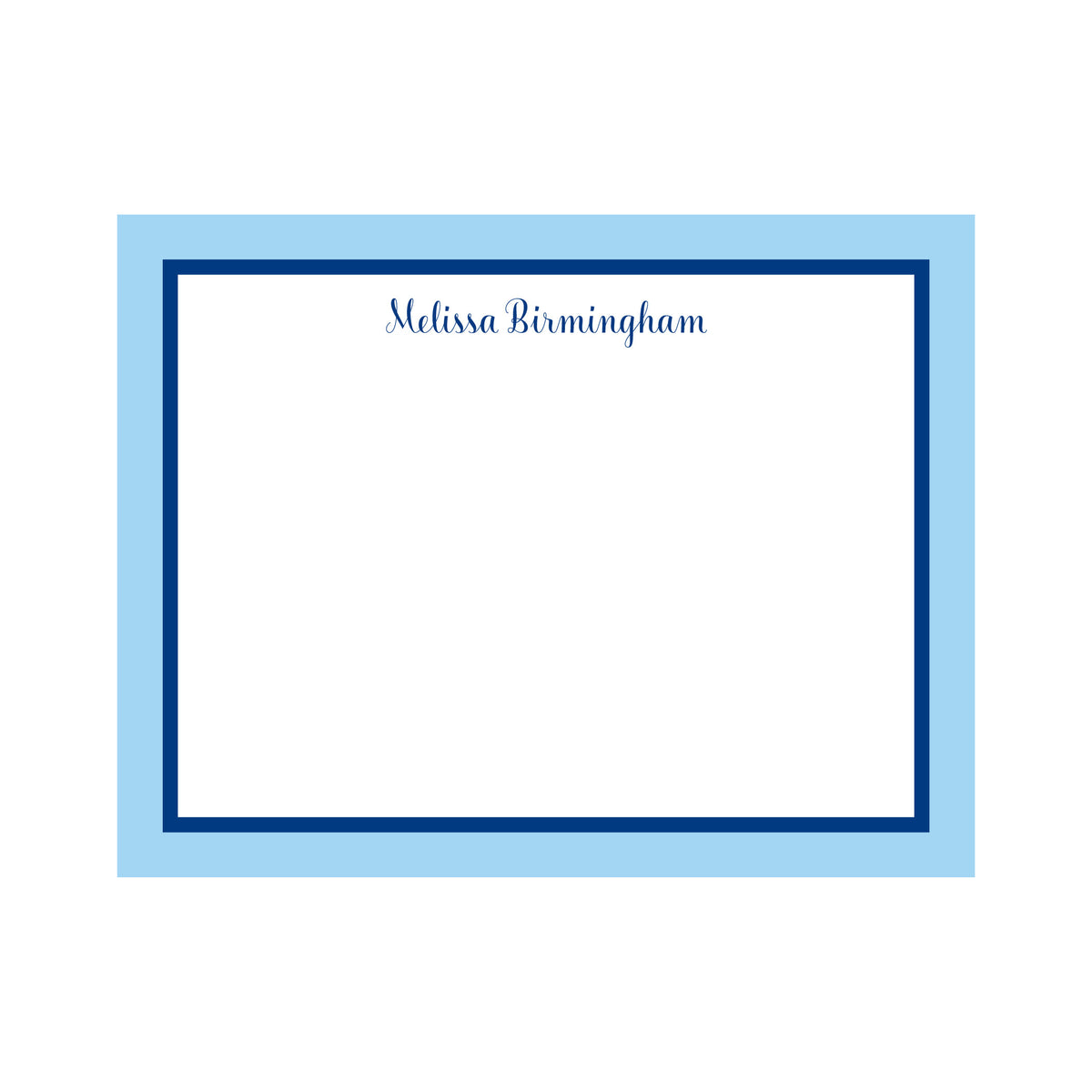 PERSONALIZED DOUBLE BORDER FLAT NOTES