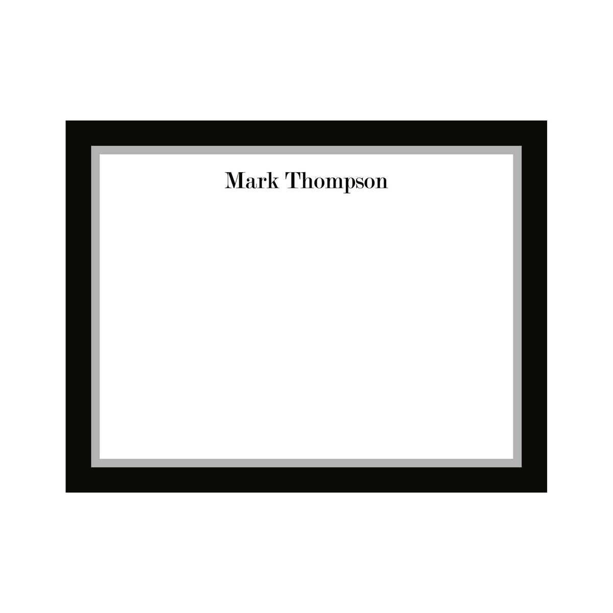 PERSONALIZED DOUBLE BORDER FLAT NOTES
