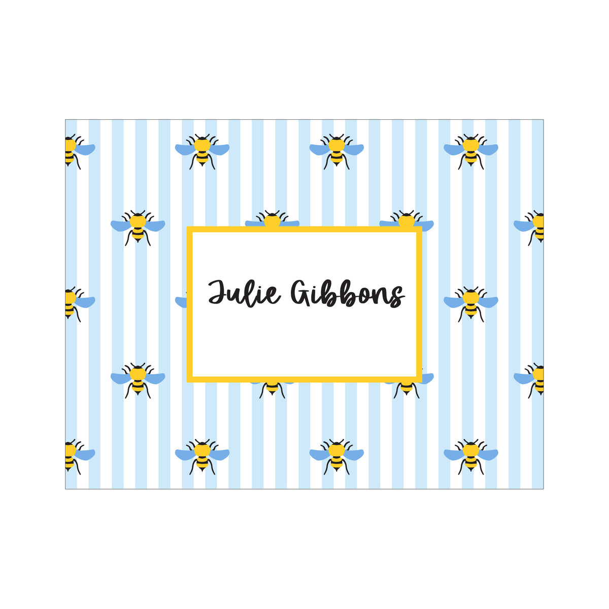 BEE PERSONALIZED FOLDOVER NOTES
