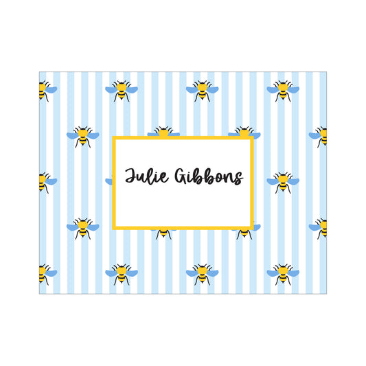 BEE PERSONALIZED FOLDOVER NOTES