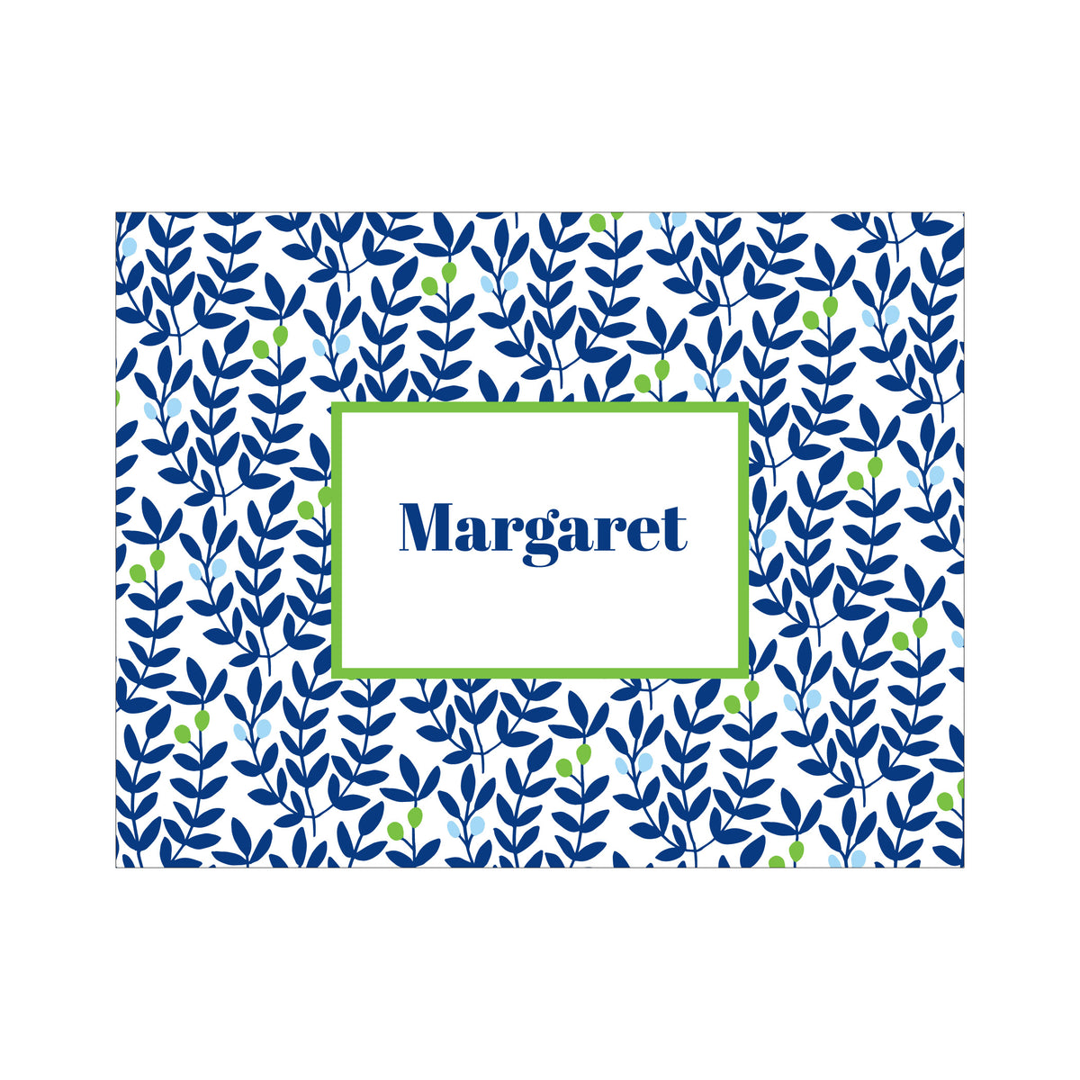 FLORAL PERSONALIZED FOLDOVER NOTES