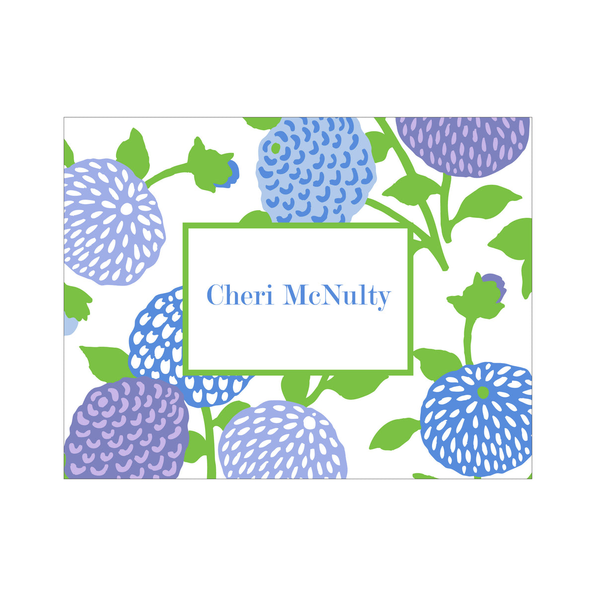 FLORAL PERSONALIZED FOLDOVER NOTES