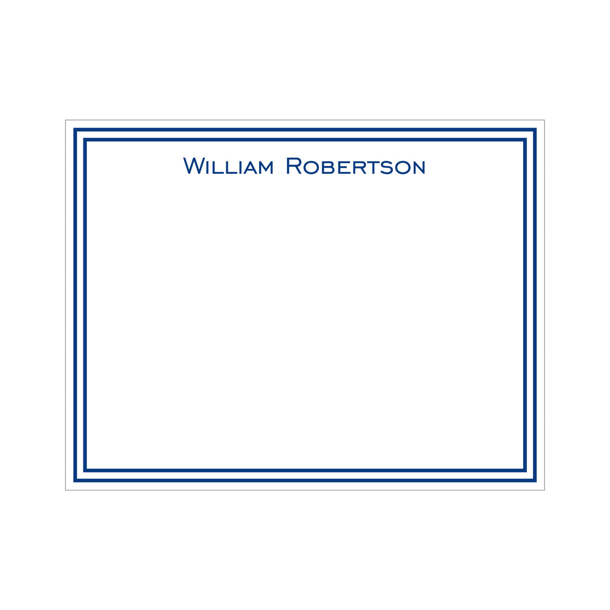 DOUBLE BORDER PERSONALIZED FLAT NOTES