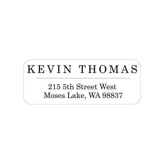 SIMPLE LINE PERSONALIZED ADDRESS LABELS
