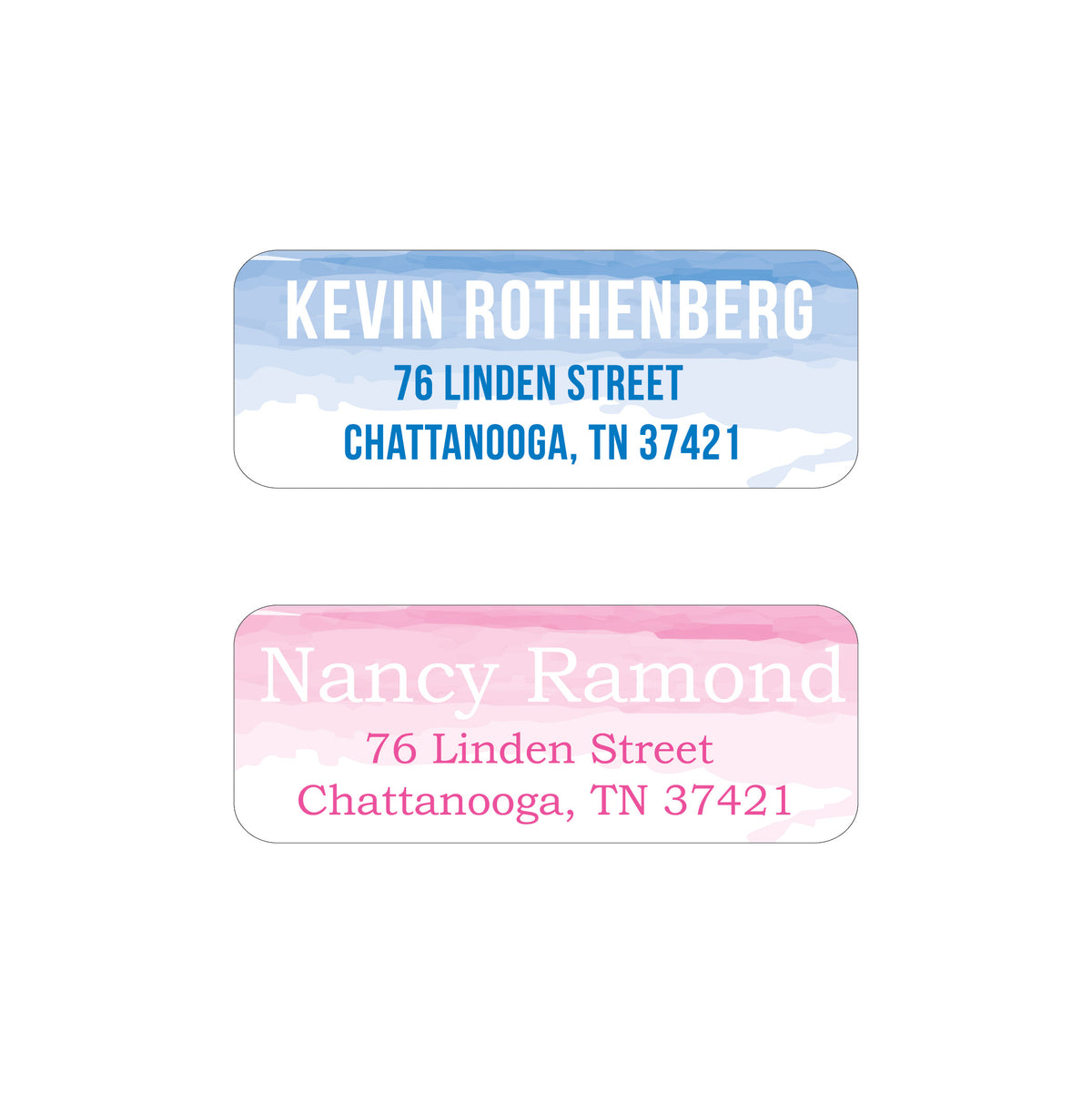 WATERCOLOR PERSONALIZED ADDRESS LABELS