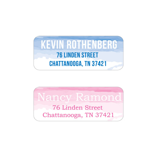 WATERCOLOR PERSONALIZED ADDRESS LABELS