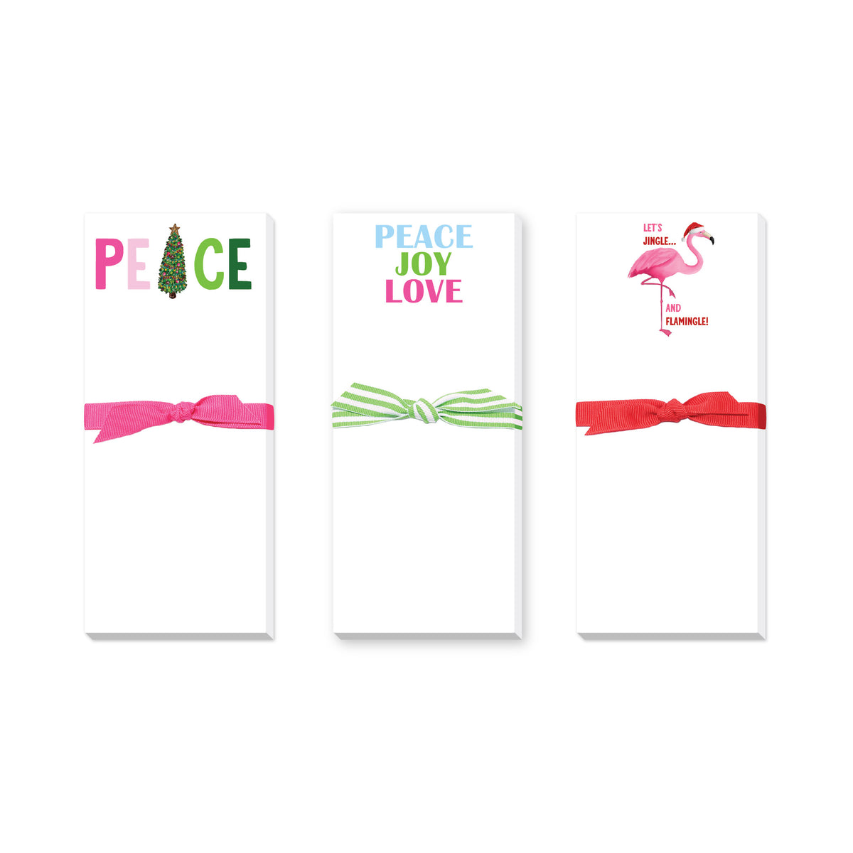 BRIGHT HOLIDAY SKINNIE NOTEPADS