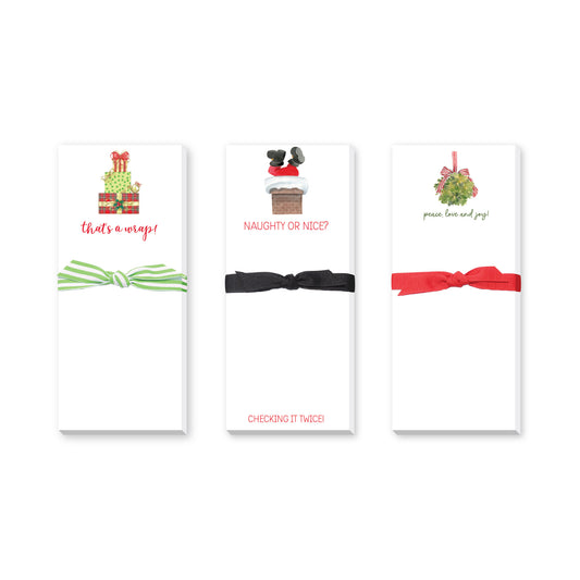 HOLIDAY SKINNIE NOTEPADS