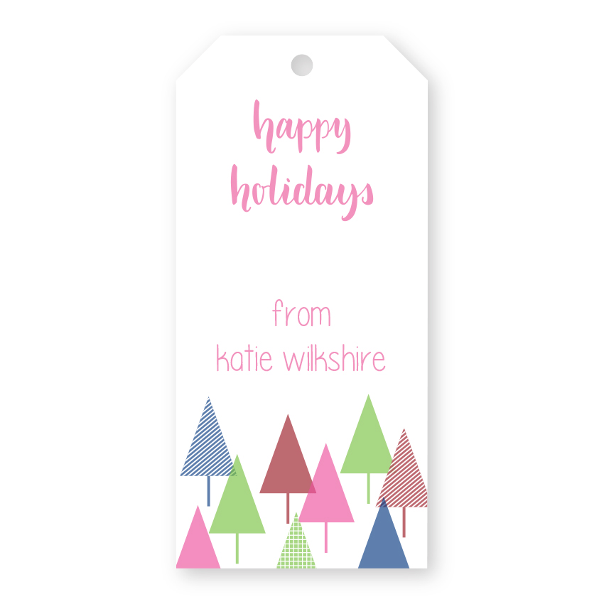 Christmas Tree To And From Gift Tags With String