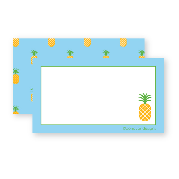 pineapple luggage tag